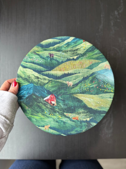 Highland Hillside Reversible Bowl Cover – Highland Hooves Collection