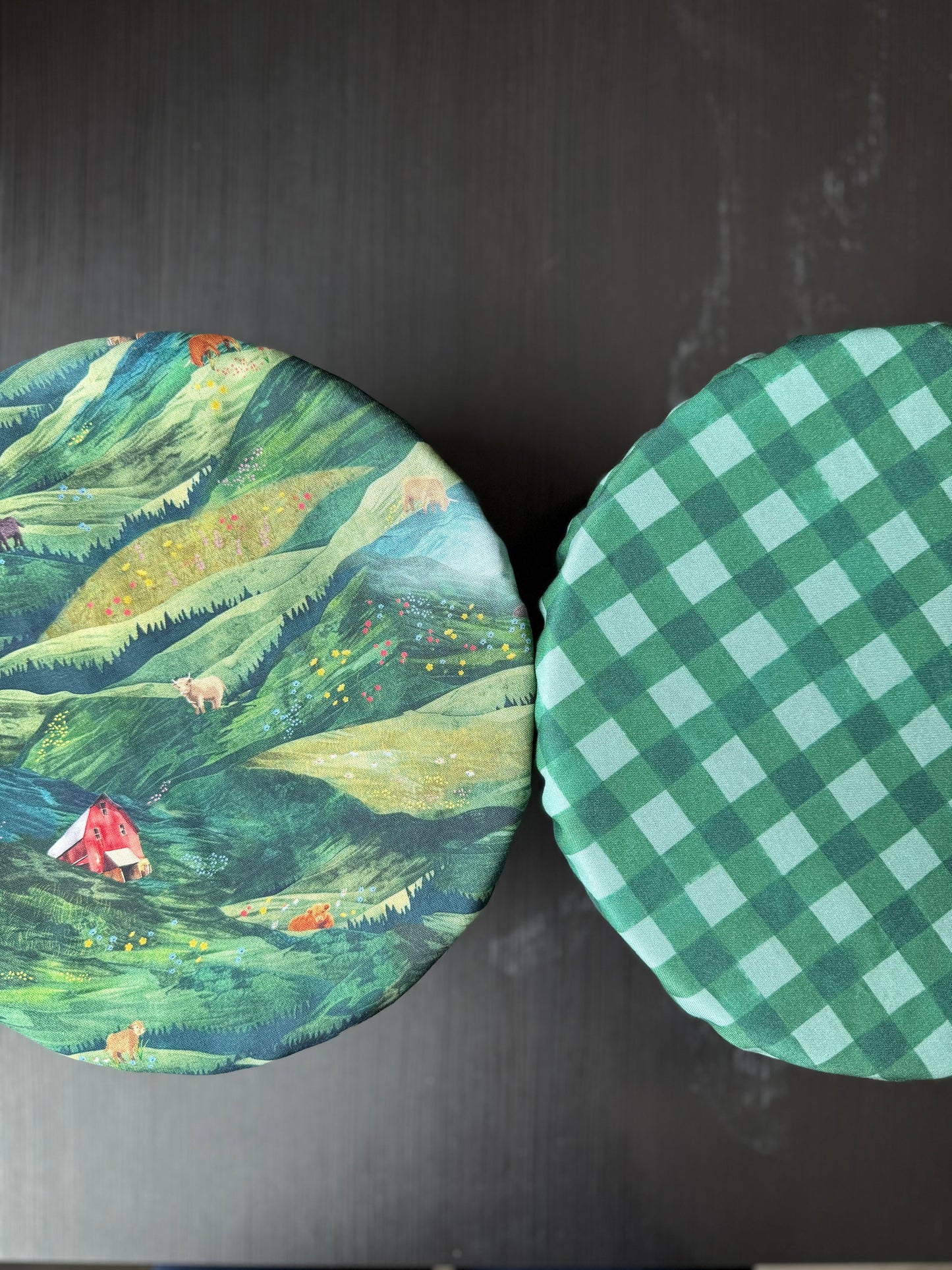 Highland Hillside Reversible Bowl Cover – Highland Hooves Collection