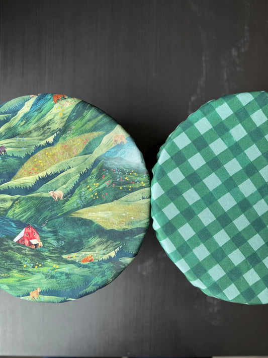 Highland Hillside Reversible Bowl Cover – Highland Hooves Collection