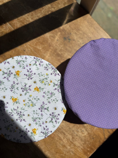 Lavender & Wildflower Reversible Sourdough Bowl Cover