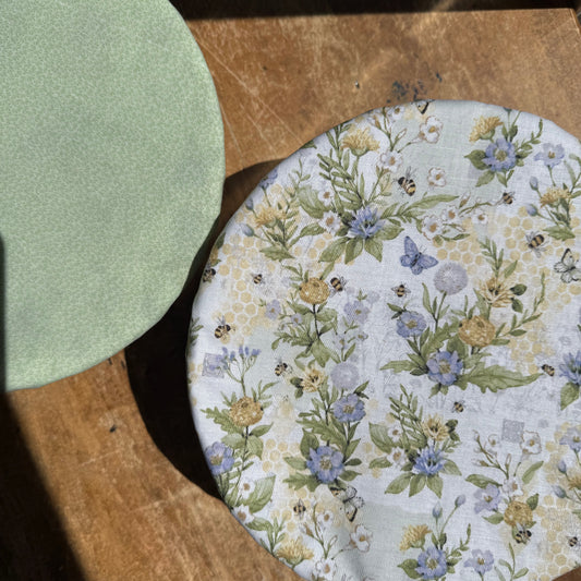Honeybee Floral Reversible Bowl Cover