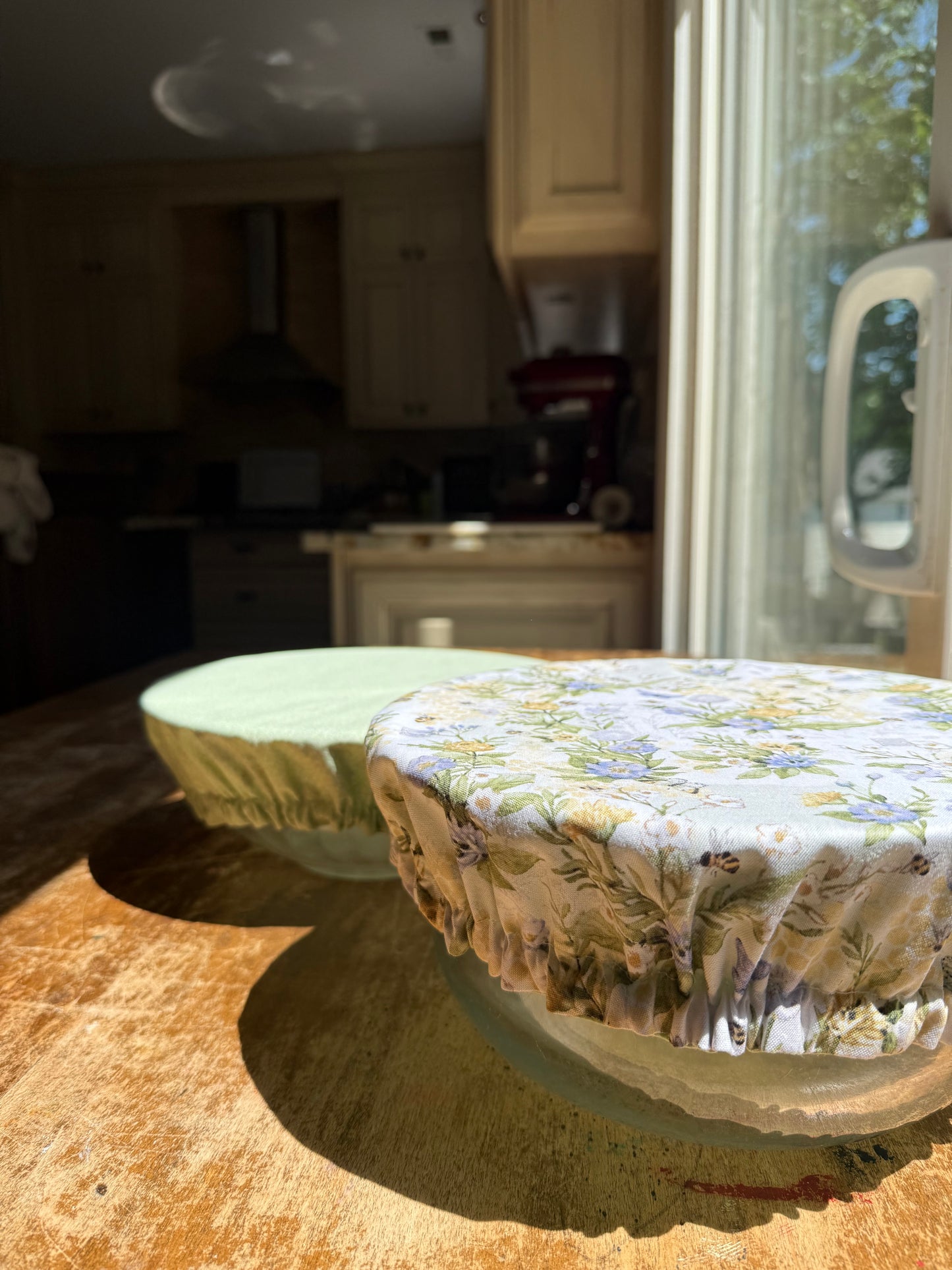 Honeybee Floral Reversible Bowl Cover