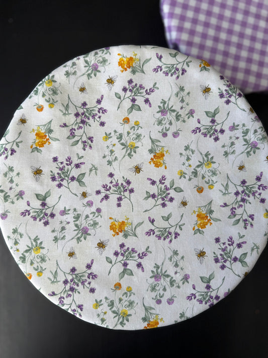 Lavender & Wildflower Reversible Sourdough Bowl Cover