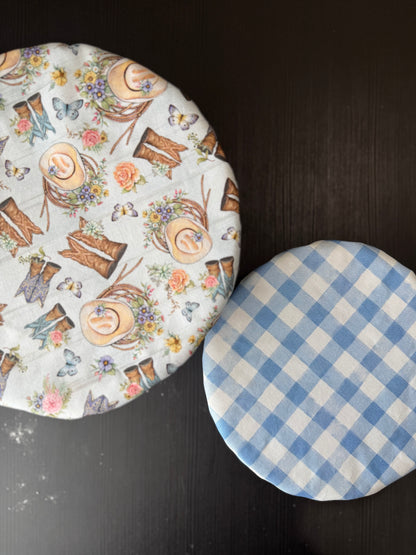 Reversible Cotton Bowl Cover - The Ranch Collection