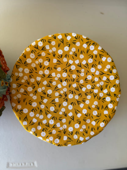 Reversible Cotton Bowl Cover – Autumn Patchwork