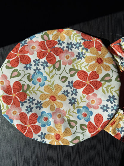 Reversible Cotton Bowl Cover – Flower Power