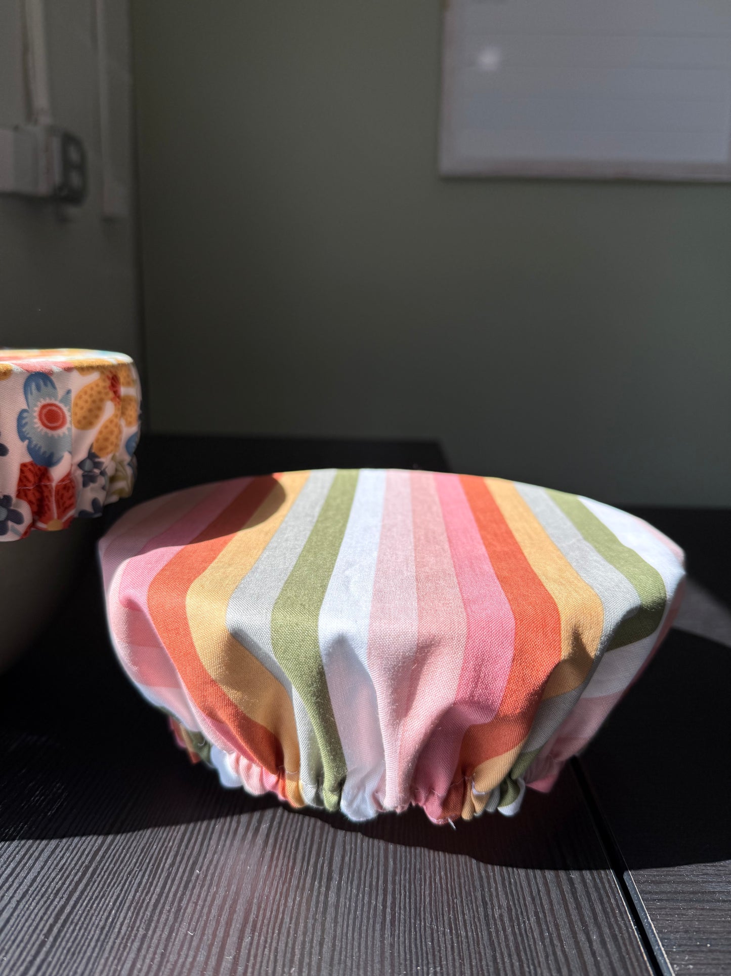 Reversible Cotton Bowl Cover – Flower Power