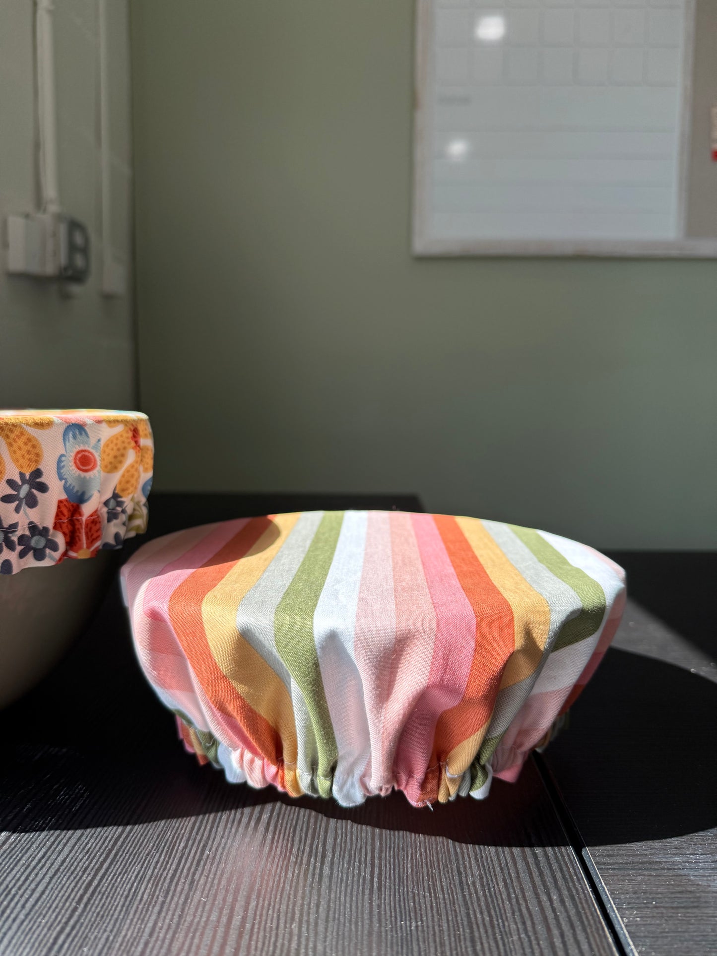 Reversible Cotton Bowl Cover – Flower Power